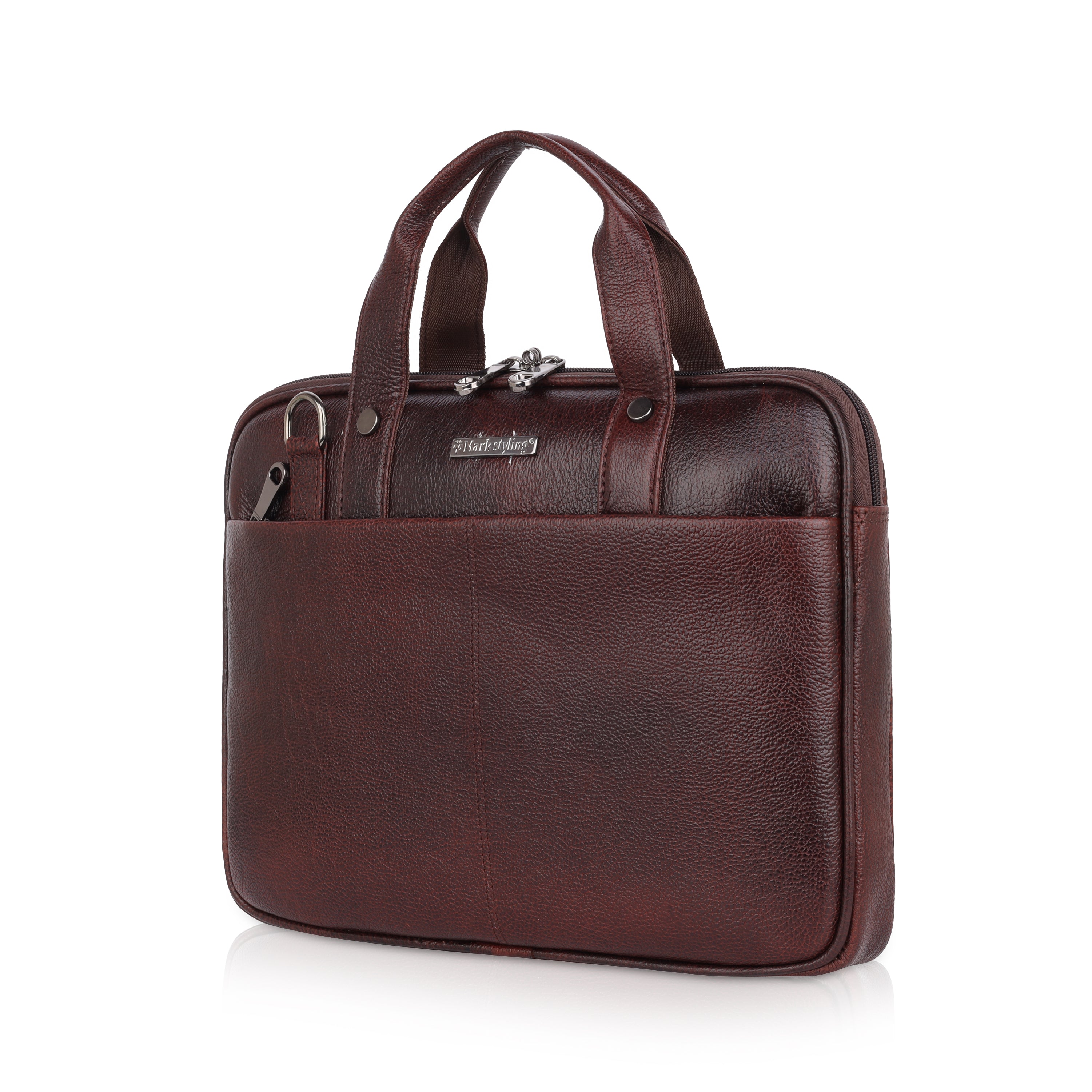 MarkStyling Coffee Brown Executive Laptop Bag – Sleek, Durable & Premium Look
