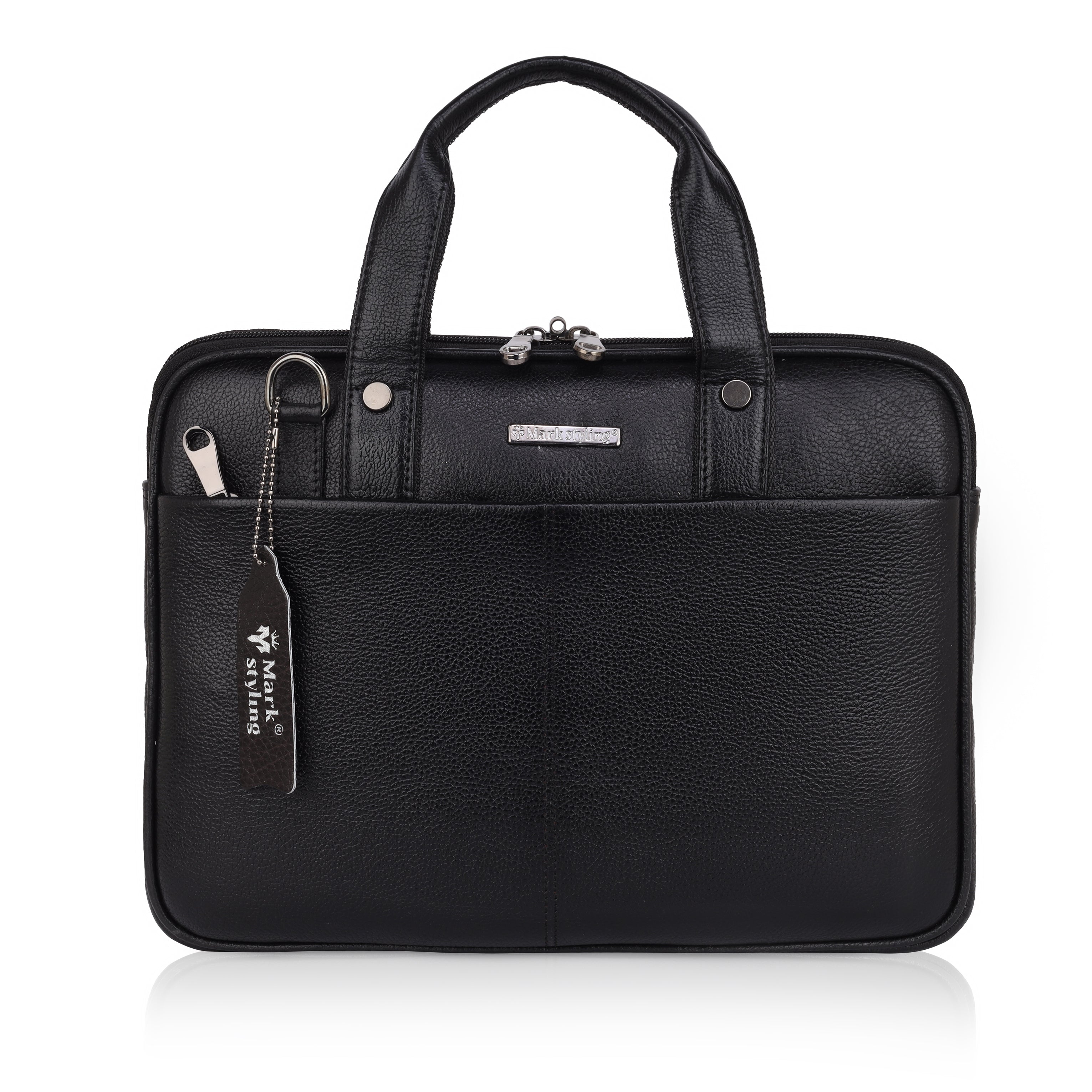 MarkStyling Sleek Black Executive Laptop Bag for Men & Women