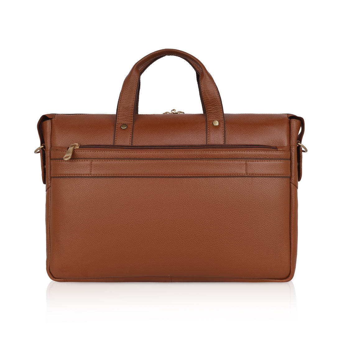 MarkStyling Classic Tan Office Laptop Bag for Men & Women