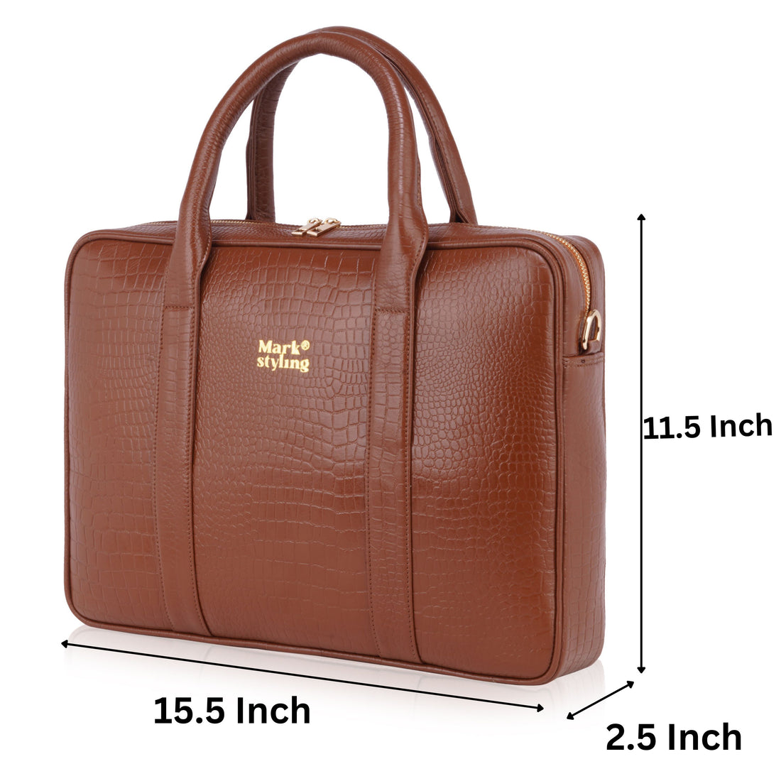MarkStyling Premium Black Laptop Bag for Men & Women