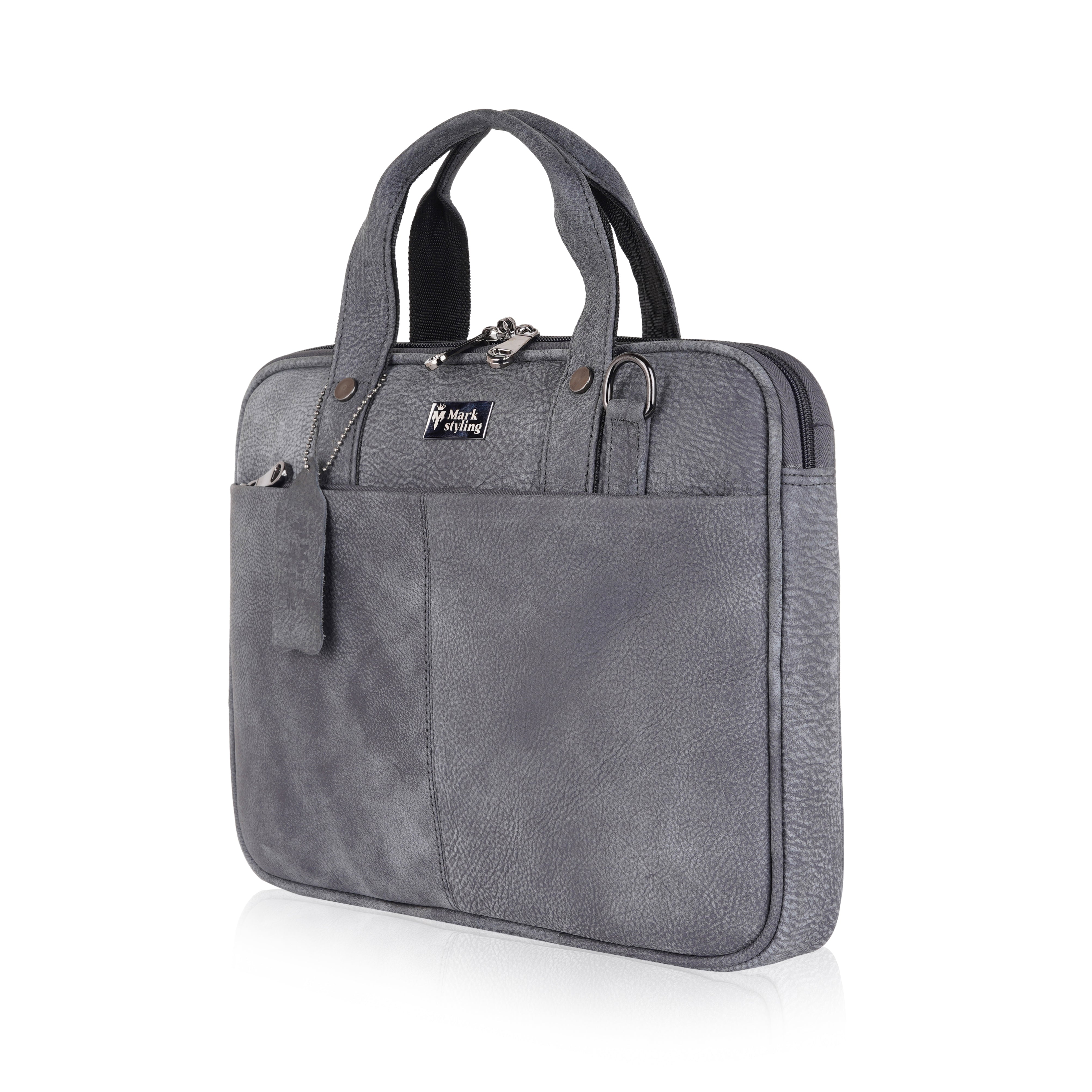 MarkStyling Premium Black Laptop Bag for Men & Women