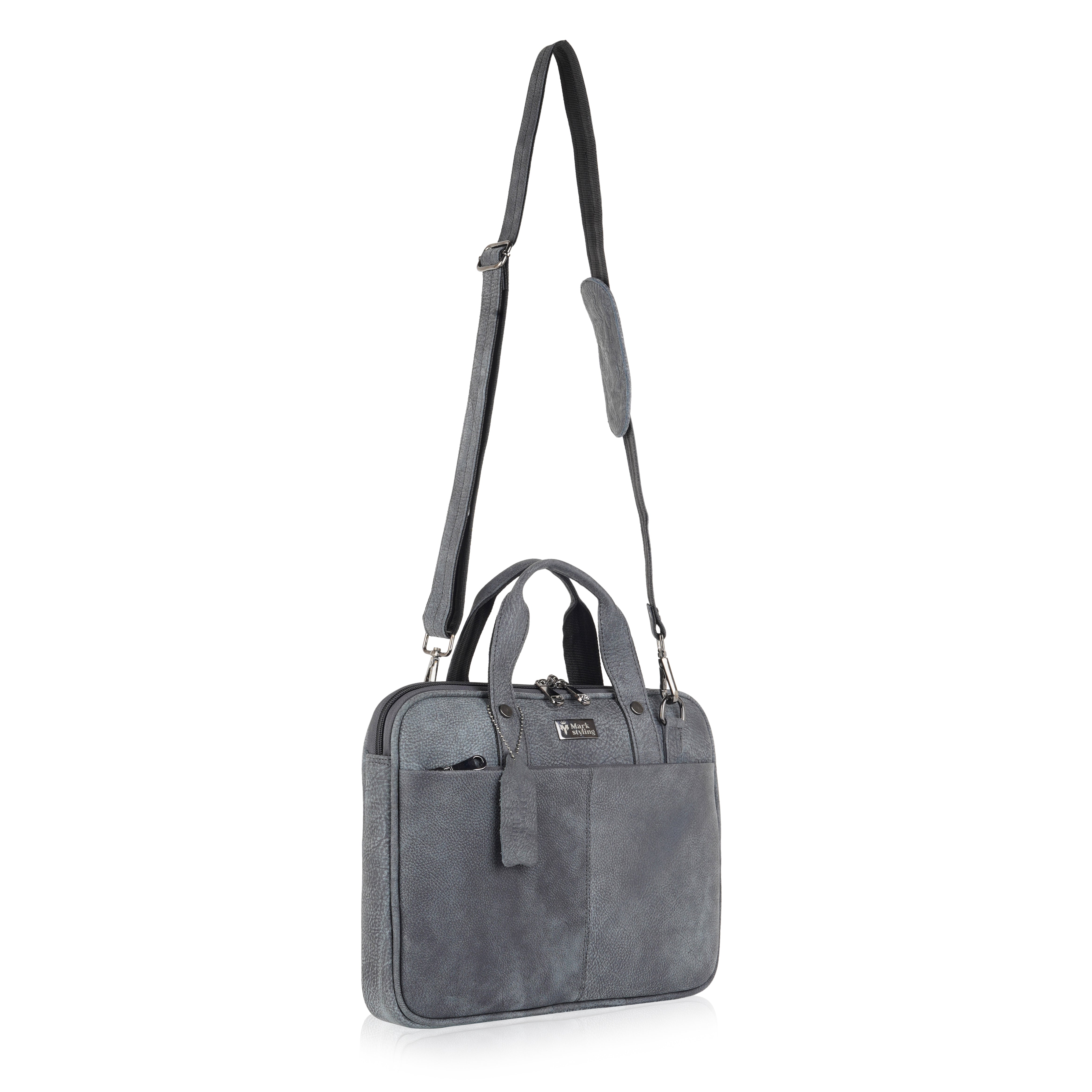 MarkStyling Premium Black Laptop Bag for Men & Women