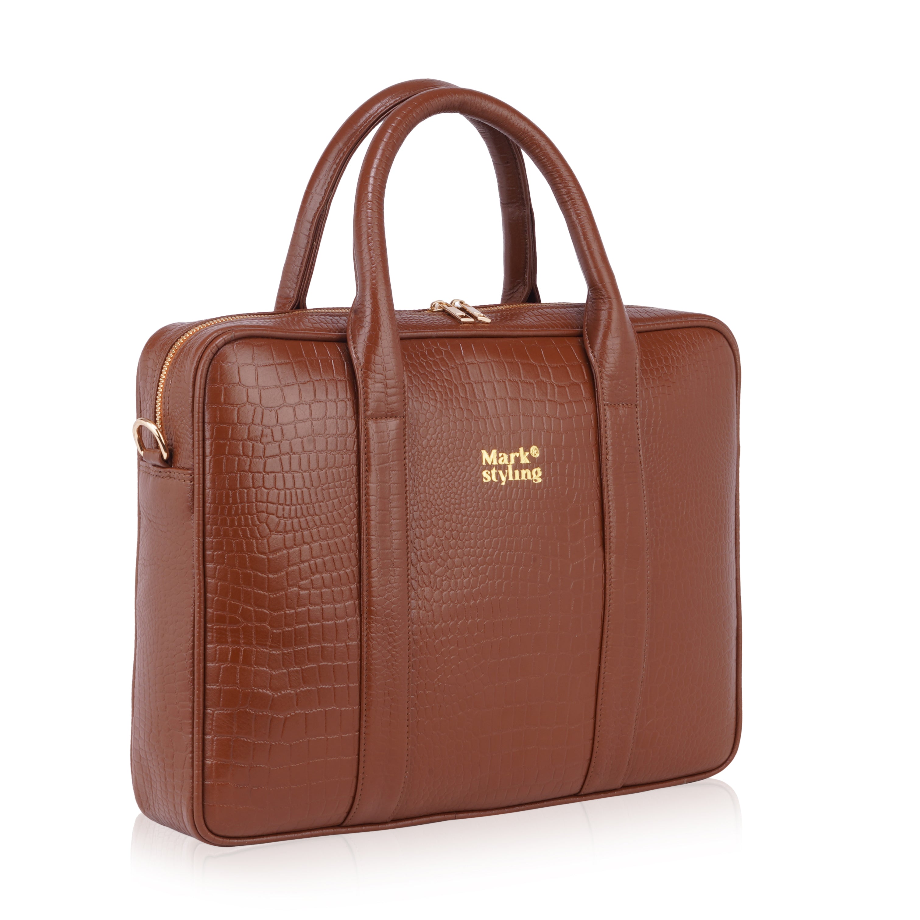 MarkStyling Premium Black Laptop Bag for Men & Women