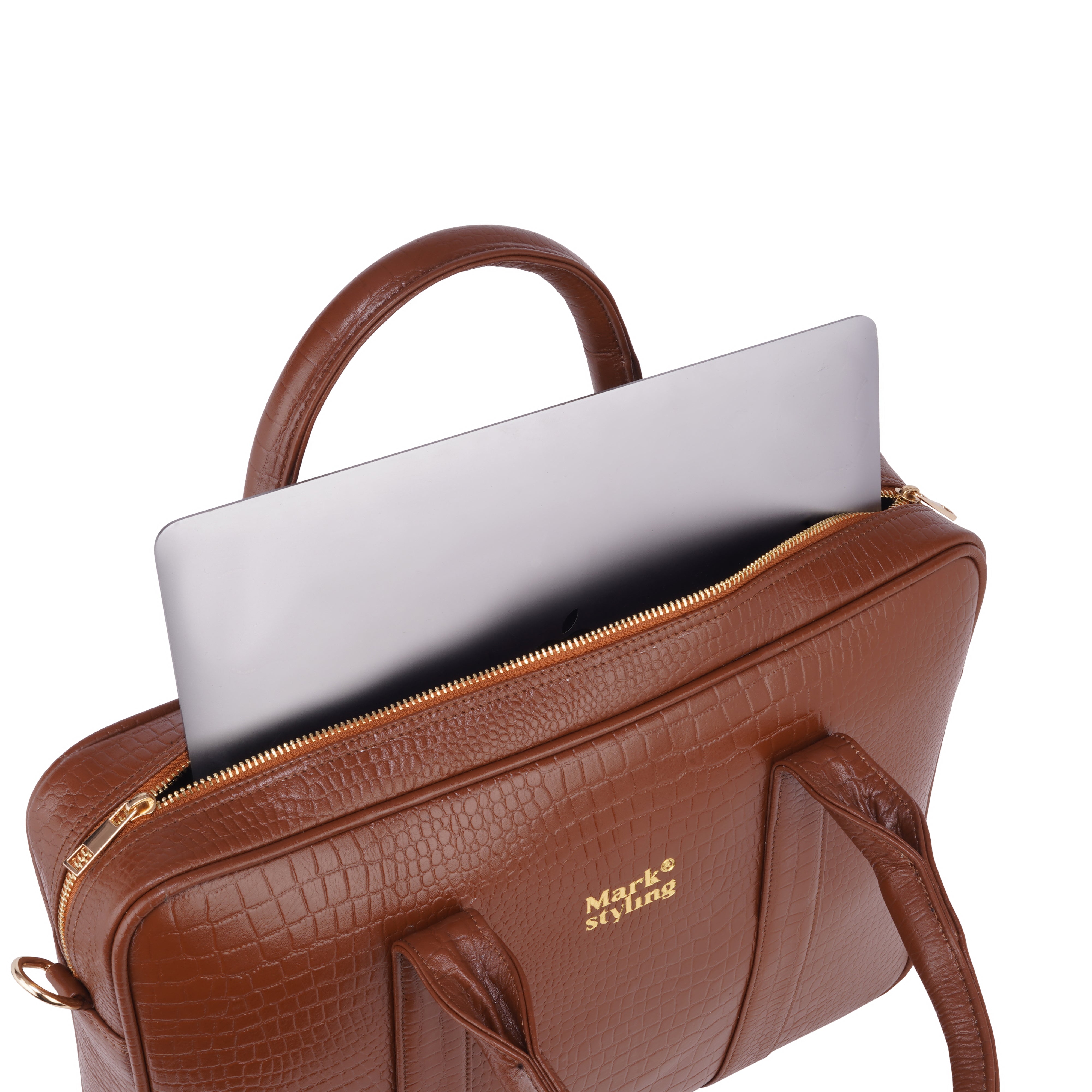 MarkStyling Premium Black Laptop Bag for Men & Women