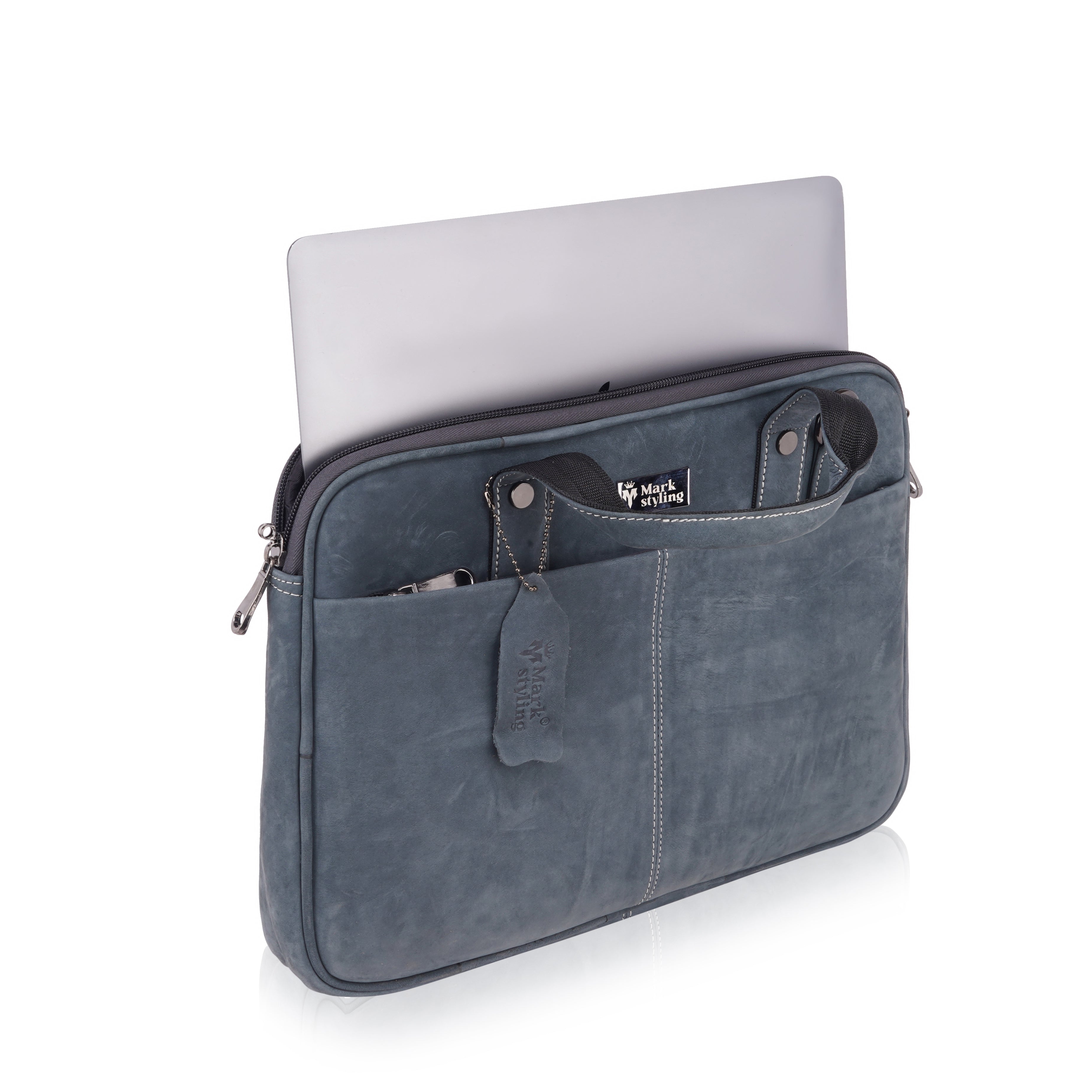 MarkStyling Premium Black Laptop Bag for Men & Women