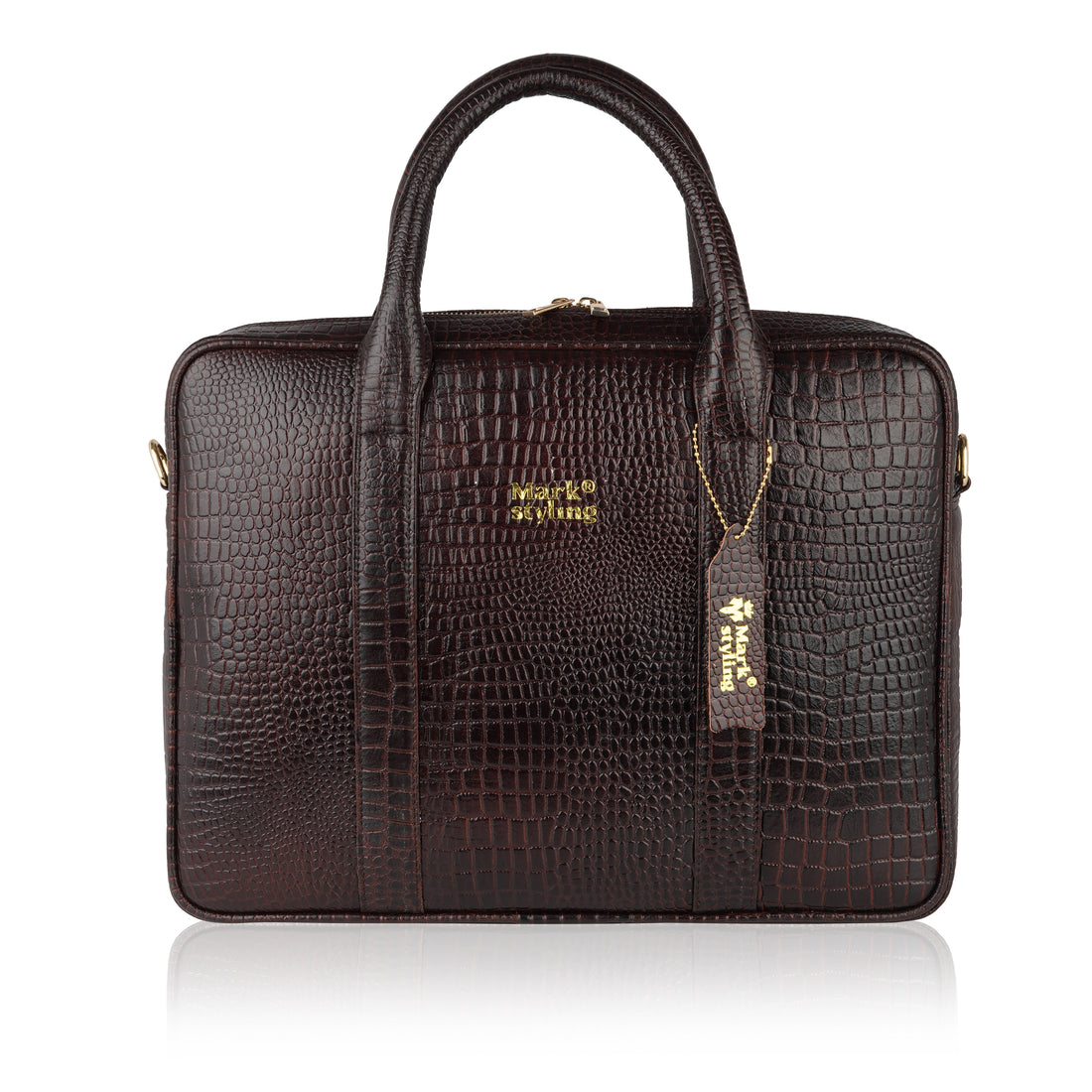 MarkStyling Premium Black Laptop Bag for Men & Women