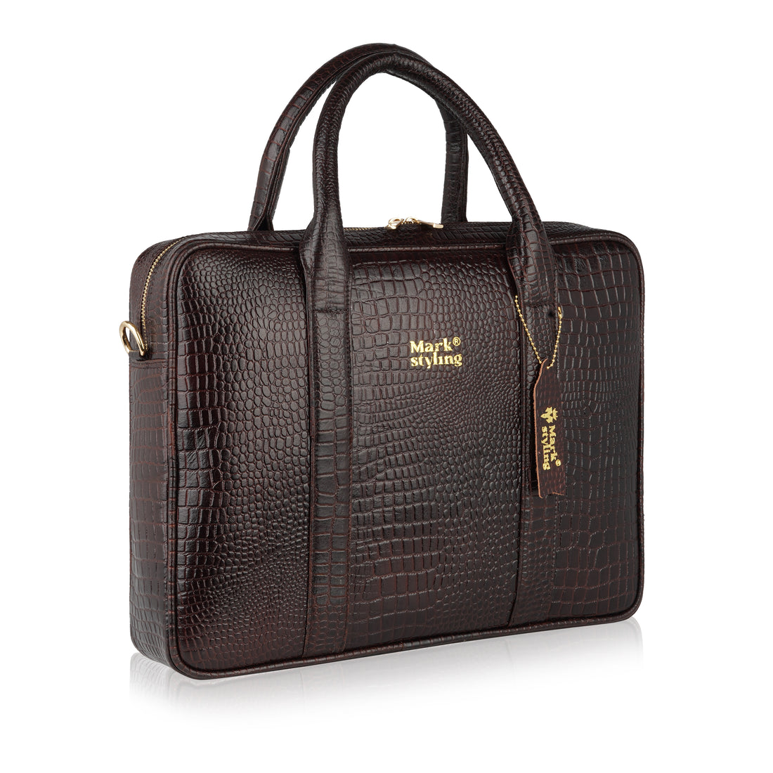 MarkStyling Premium Black Laptop Bag for Men & Women