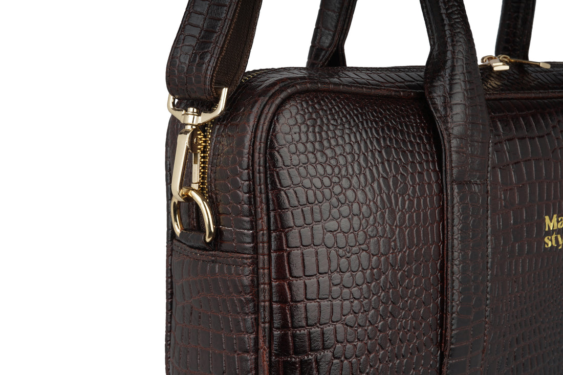 MarkStyling Premium Black Laptop Bag for Men & Women