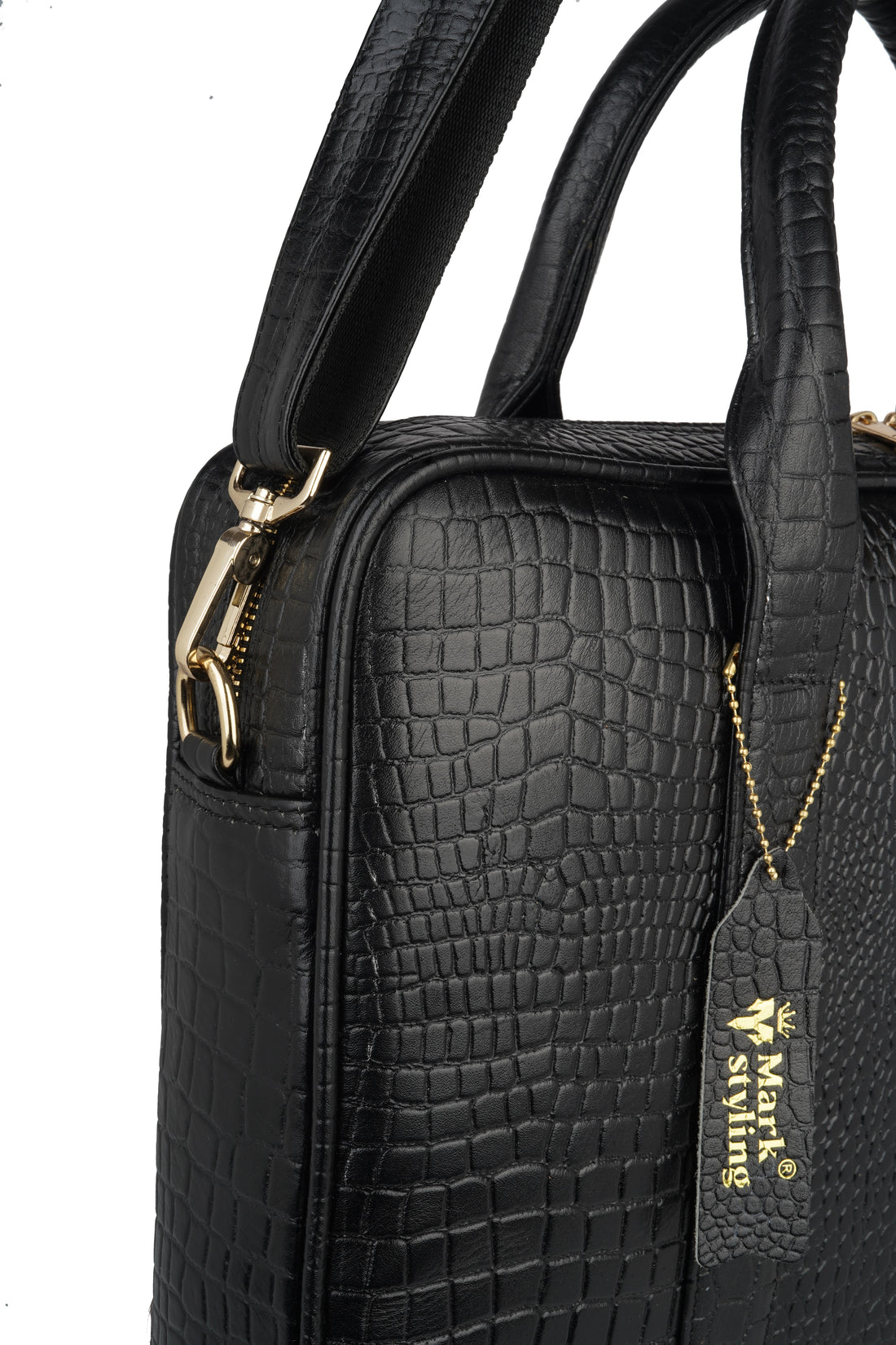 MarkStyling Premium Black Laptop Bag for Men & Women