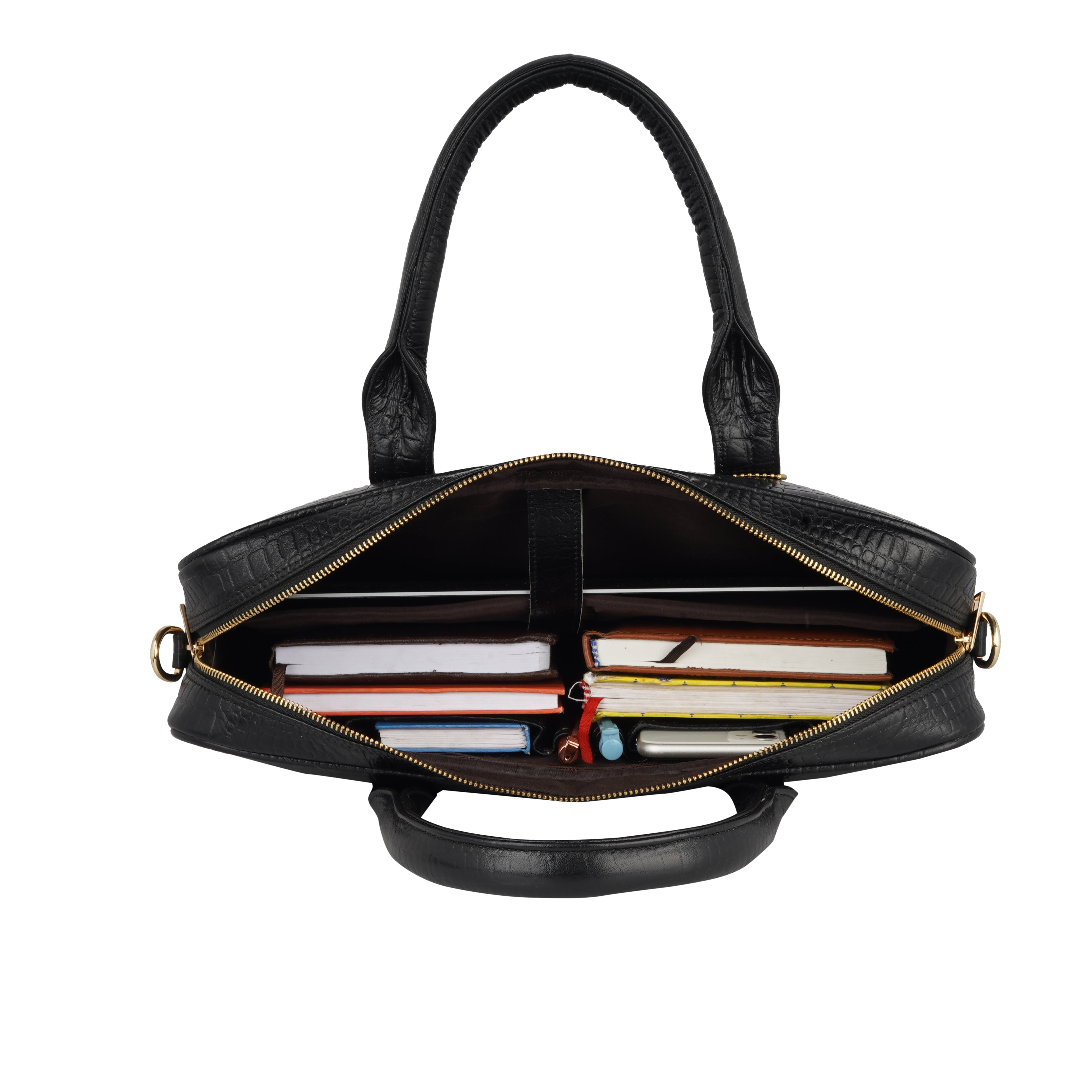 MarkStyling Premium Black Laptop Bag for Men & Women