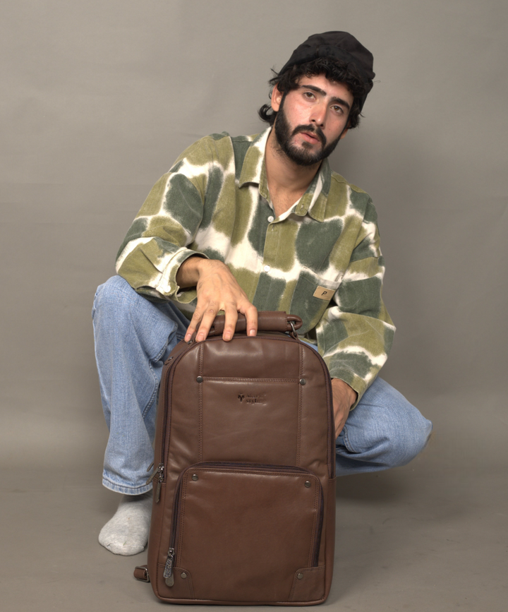 MarkStyling – Unisex – Urban Nomad Leather Backpack