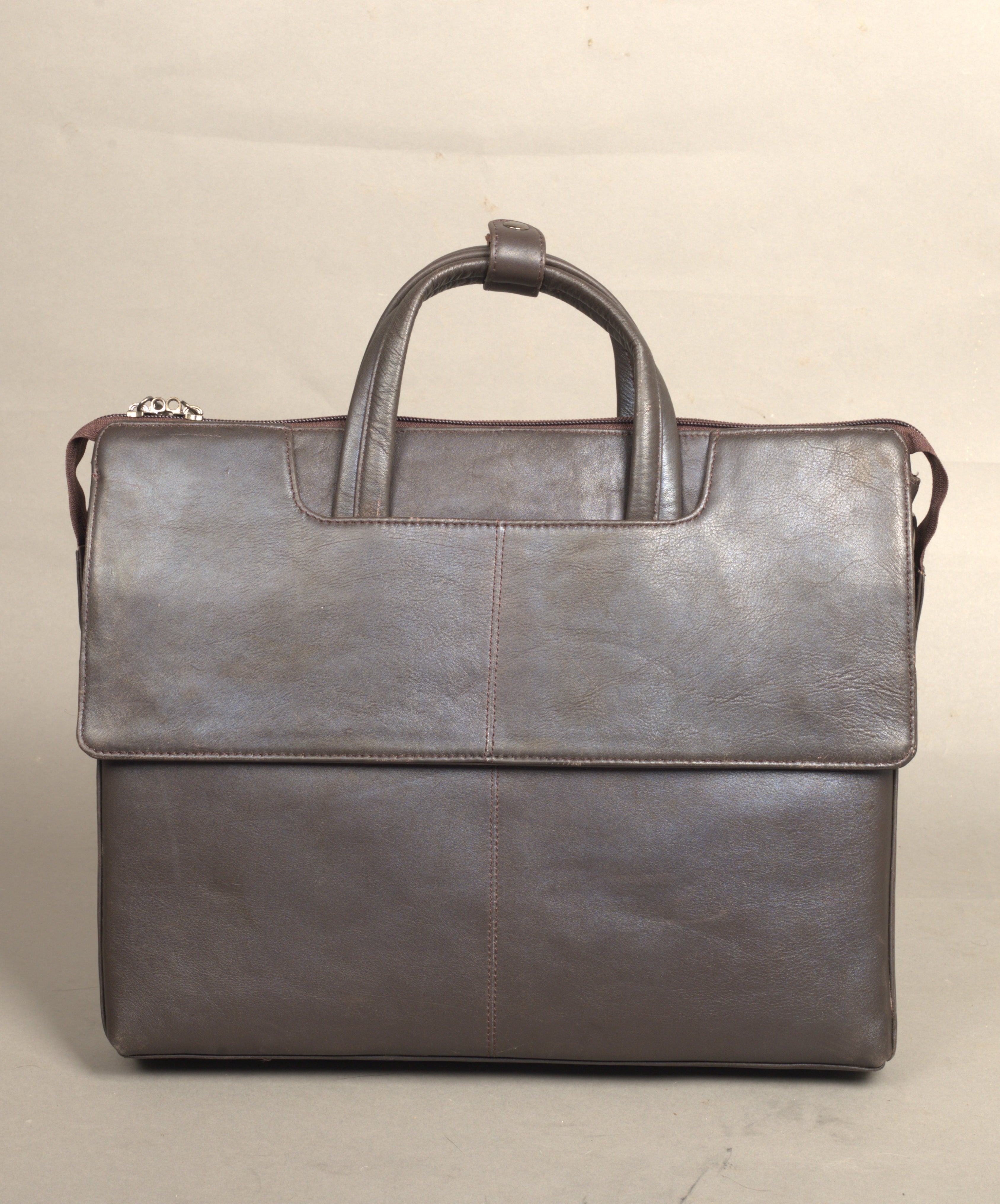 MarkStyling – Unisex – Vintage Brown Leather Messenger Bag