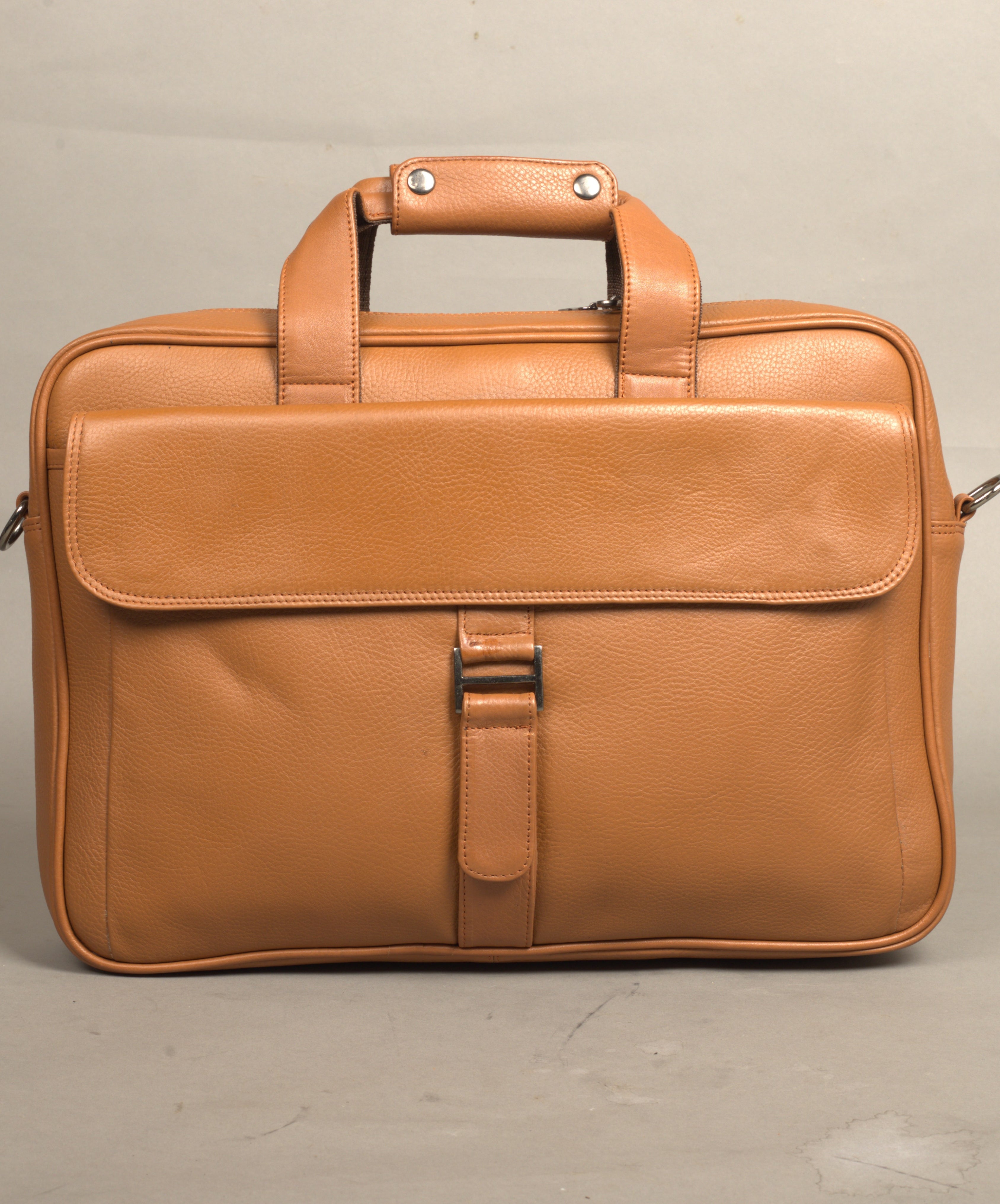 MarkStyling – Unisex – Tan Classic Leather Work Bag