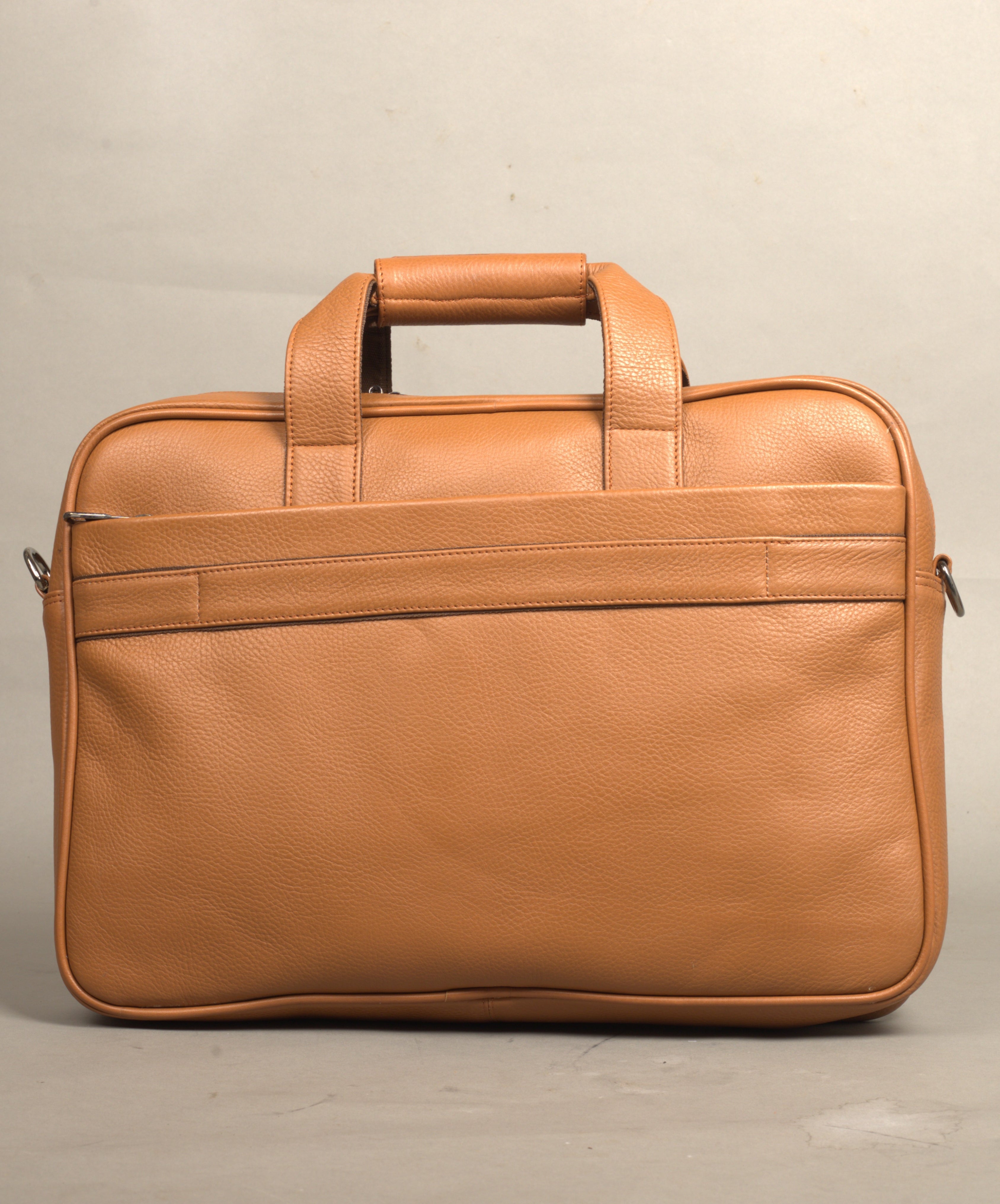 MarkStyling – Unisex – Tan Classic Leather Work Bag
