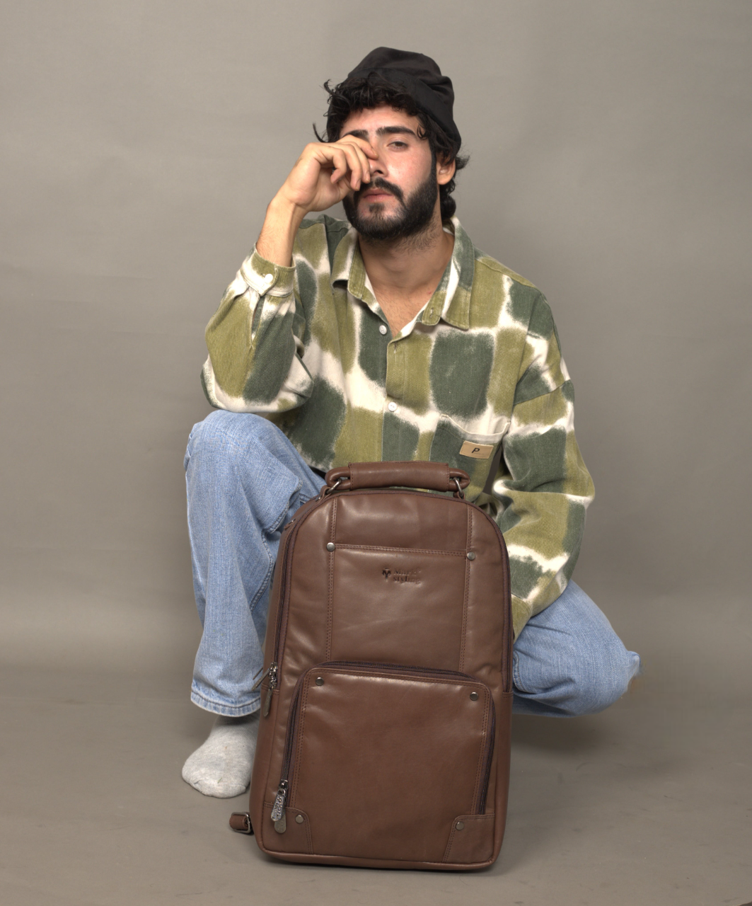 MarkStyling – Unisex – Urban Nomad Leather Backpack