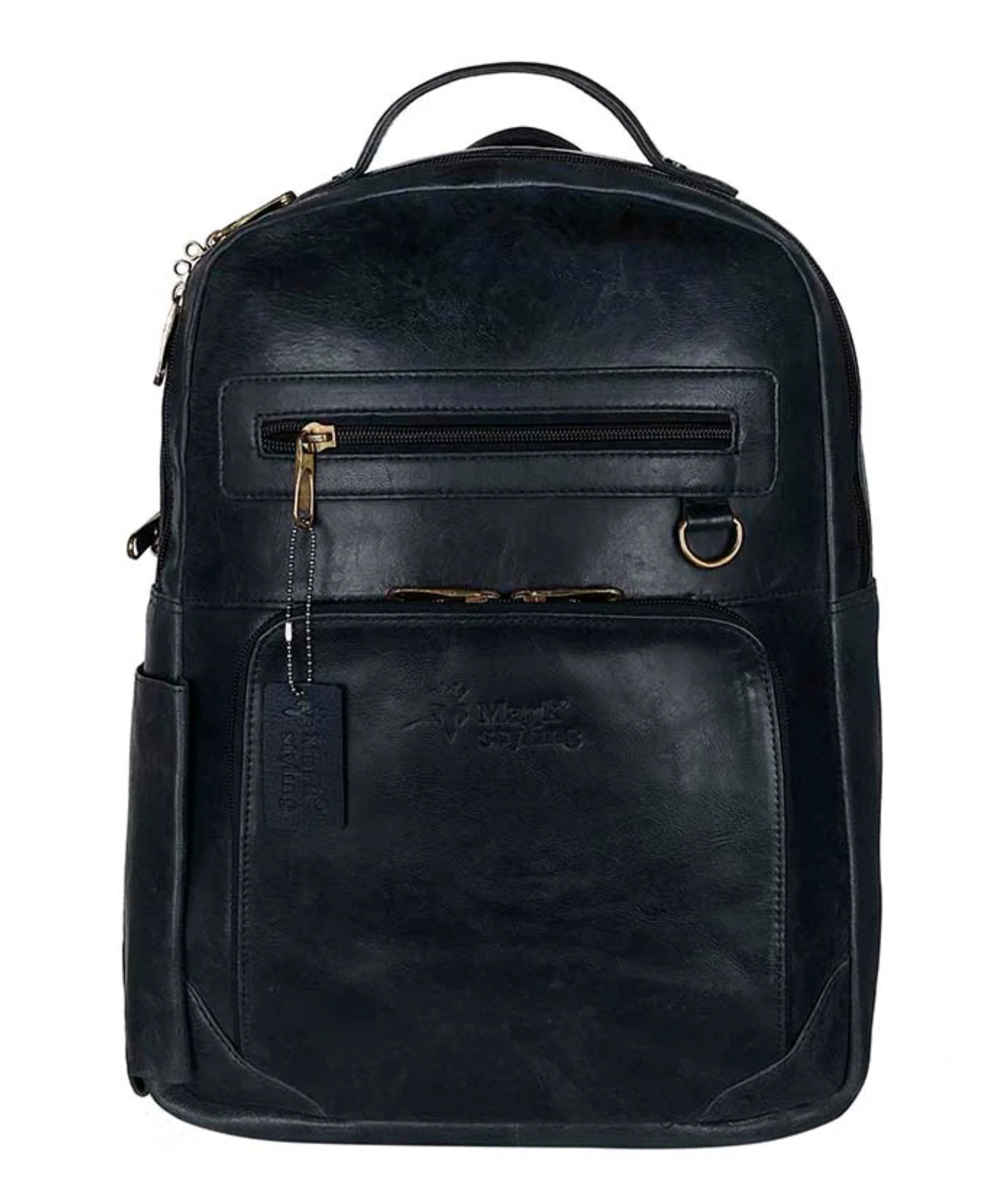 MarkStyling – Unisex – Midnight Voyager Leather Backpack