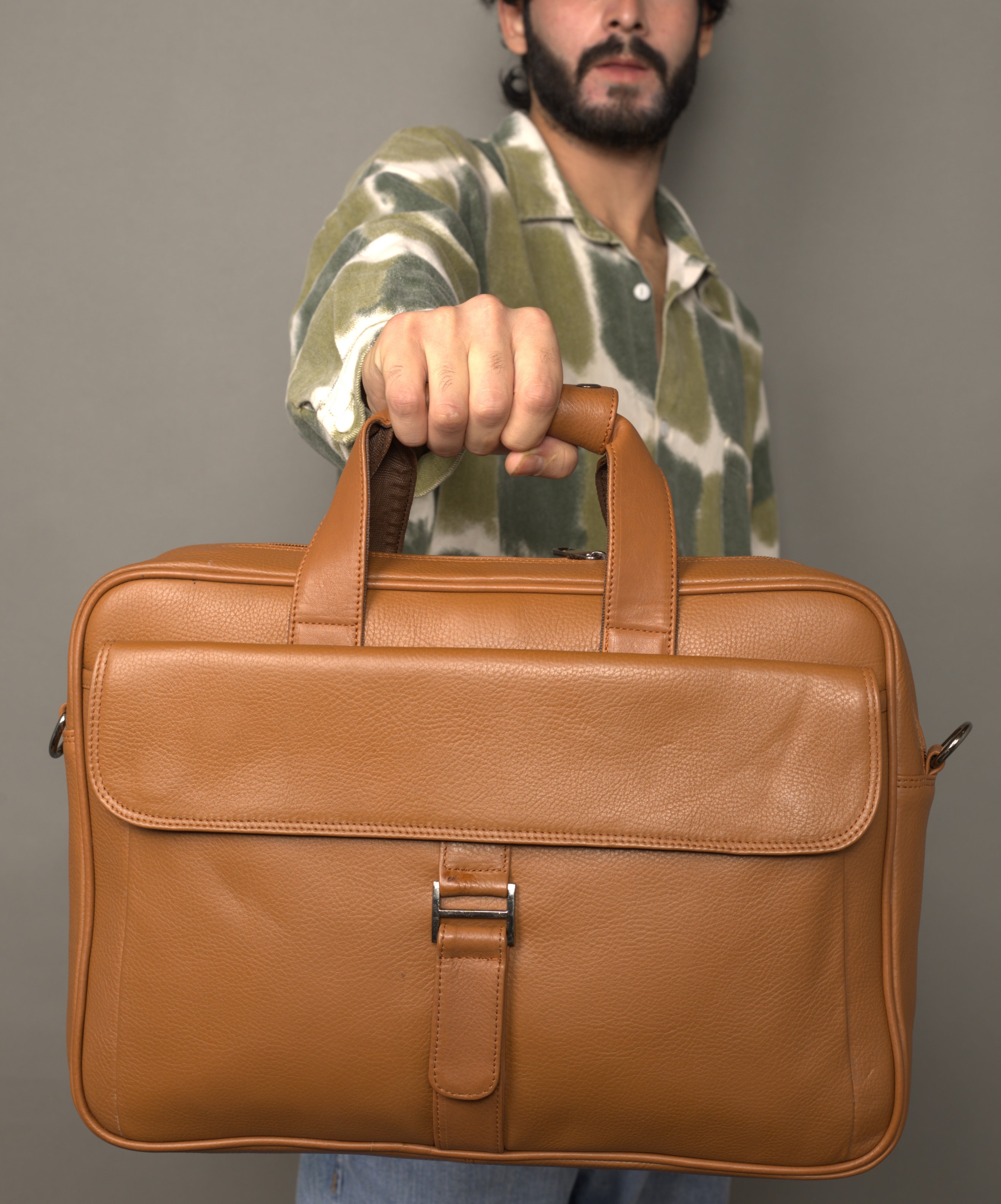 MarkStyling – Unisex – Amber Ridge Leather Bag