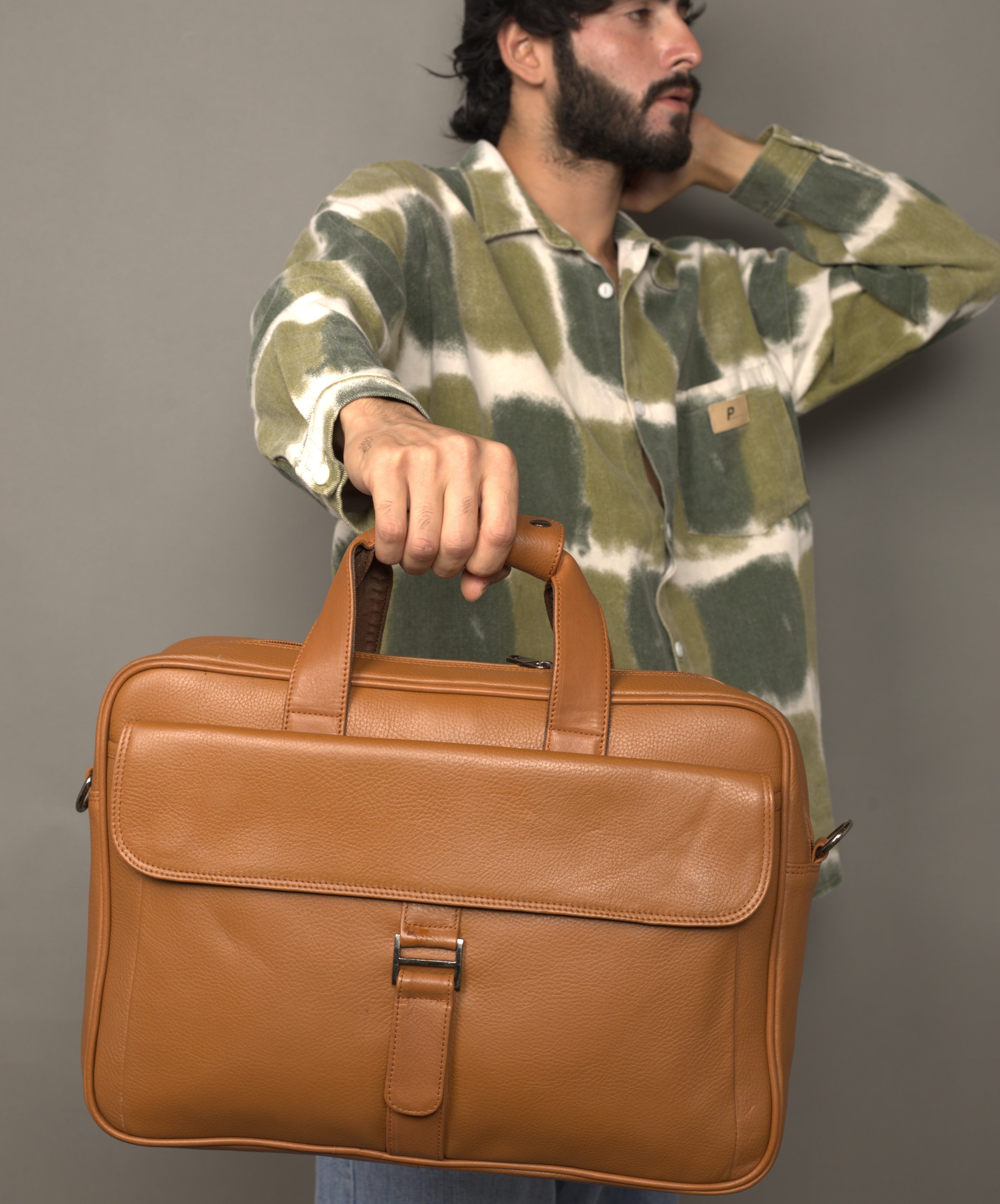 MarkStyling – Unisex – Amber Ridge Leather Bag