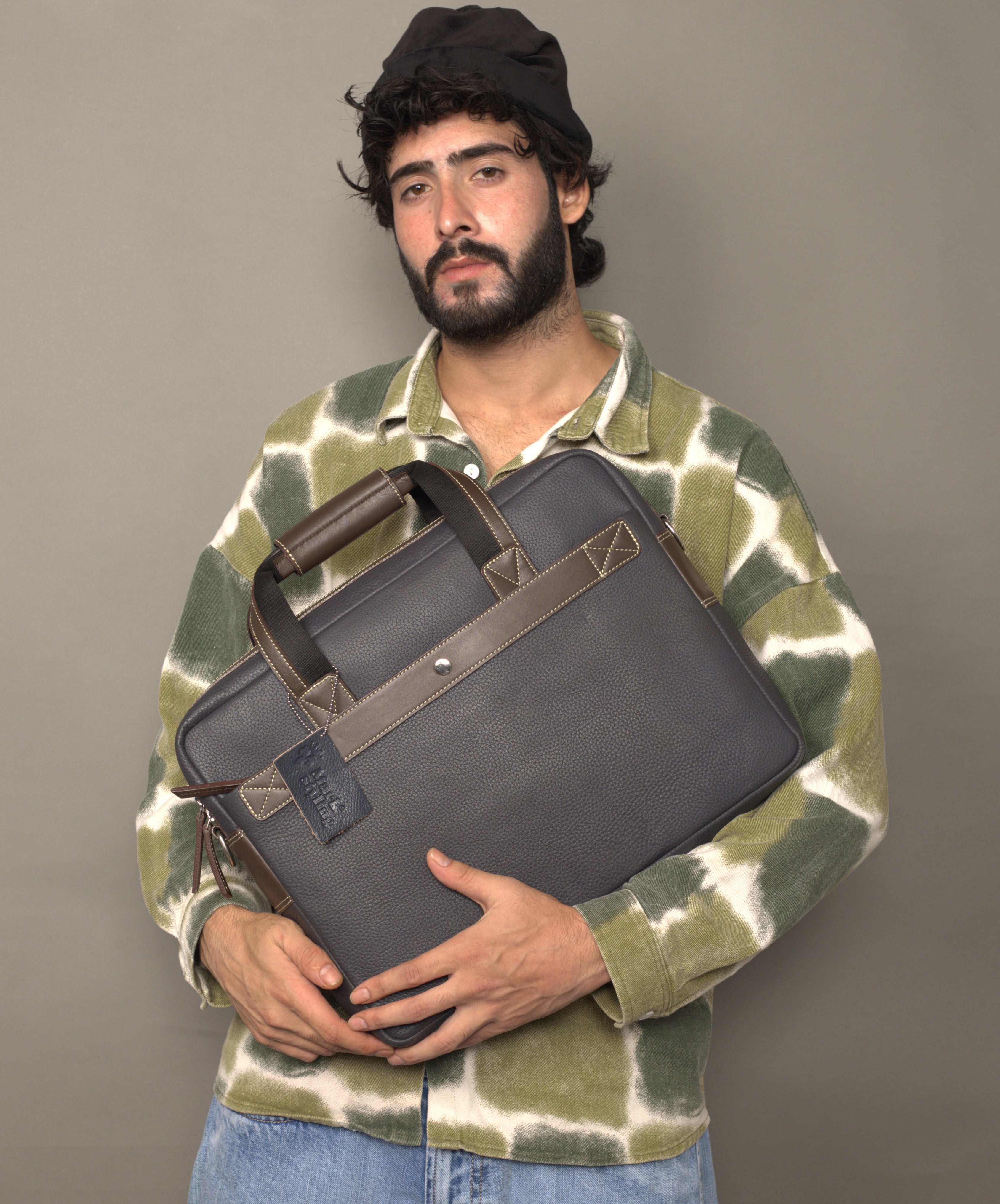 MarkStyling – Unisex – Obsidian Trail Leather Bag