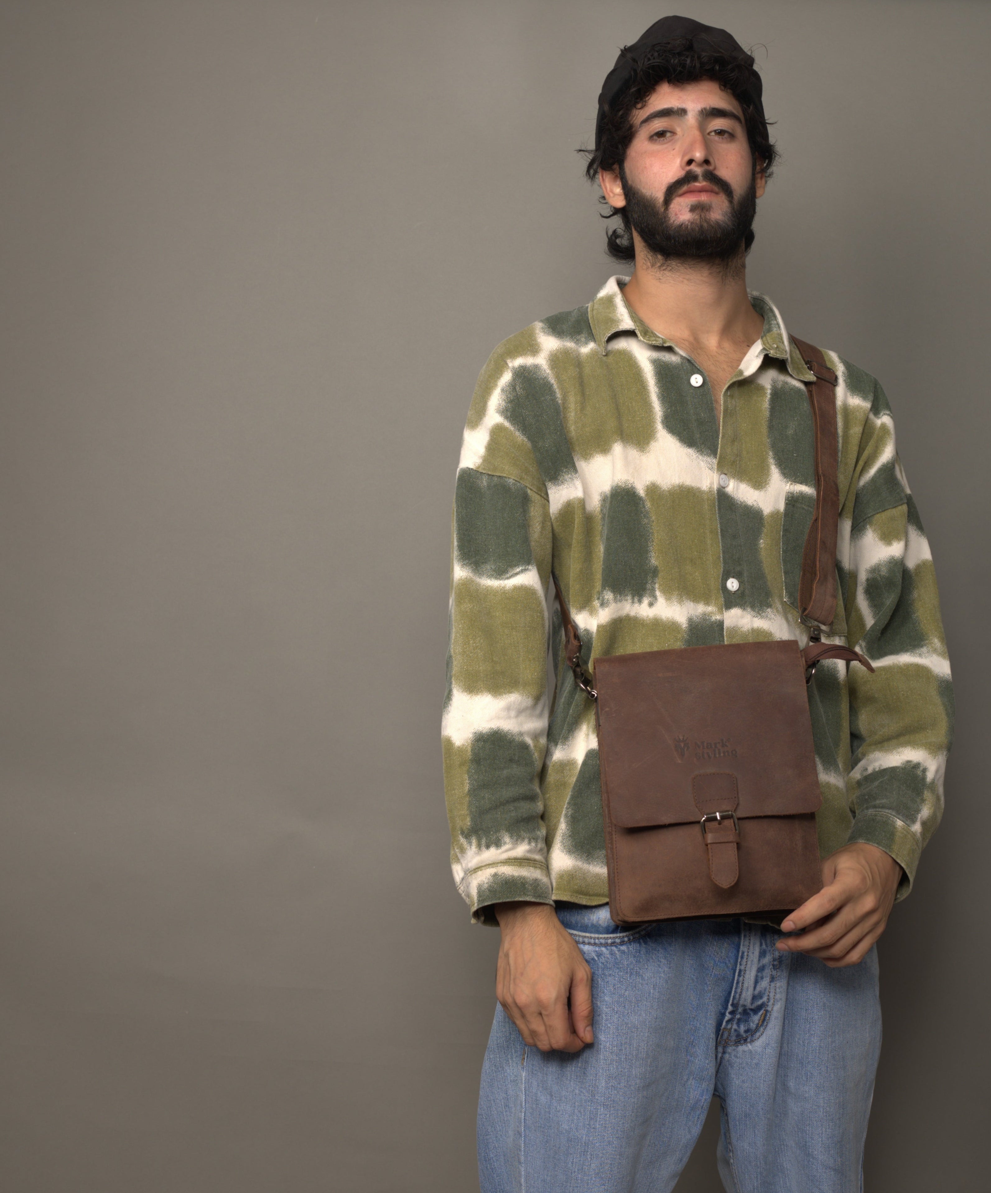 MarkStyling – Unisex – Harappa Leather Satchel Bag