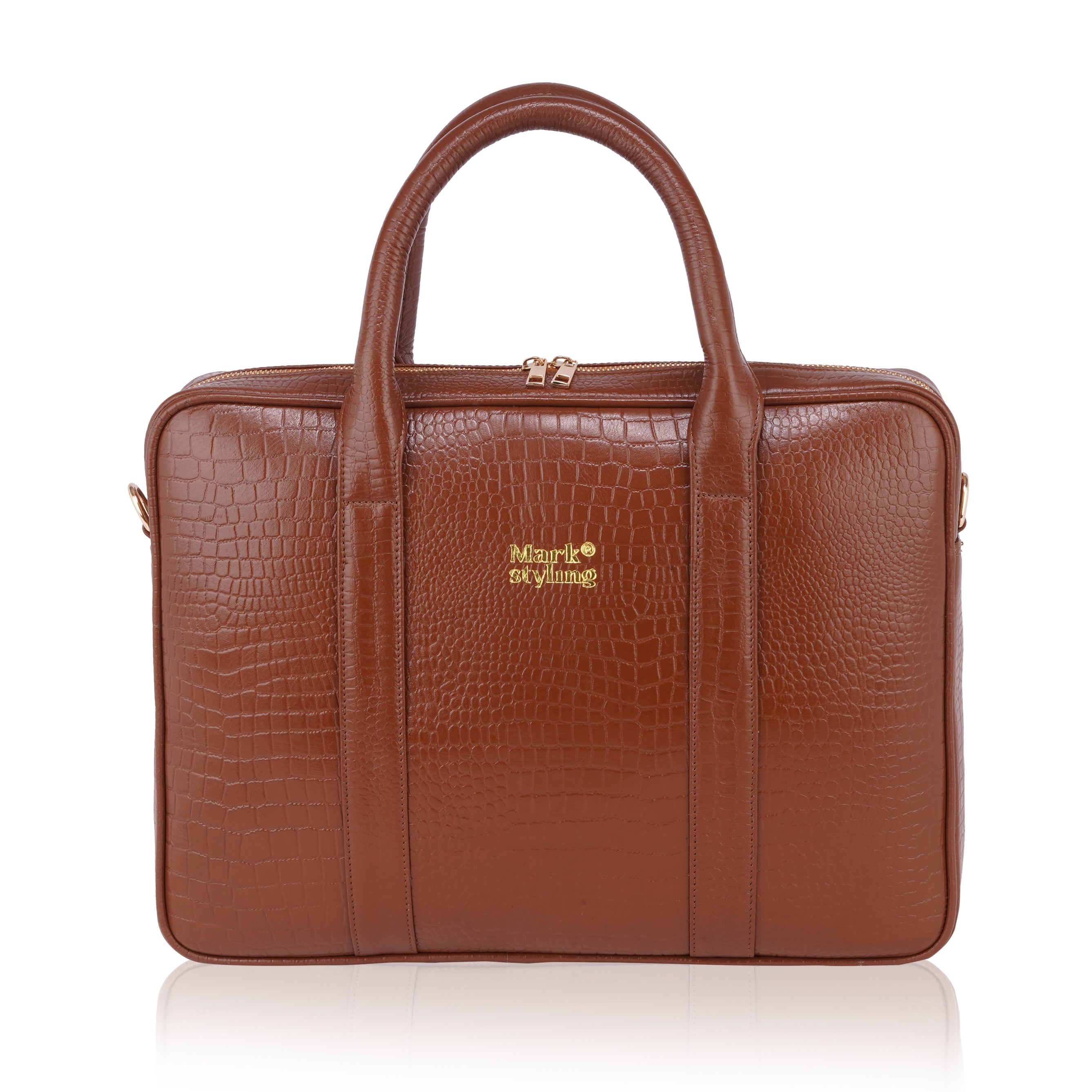 MarkStyling Premium Black Laptop Bag for Men & Women